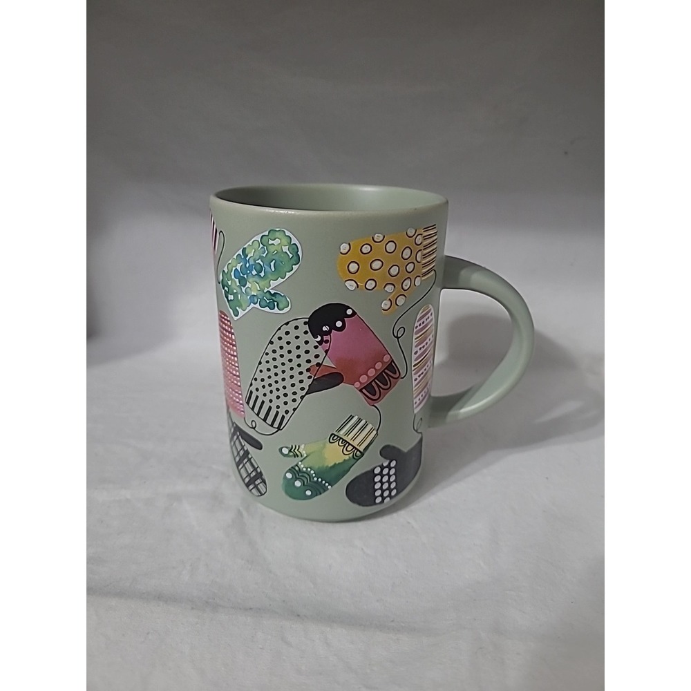 Starbucks 2017 Holiday Christmas Winter Mittens Gloves Coffee Tea Cup Mug‎ 12oz
